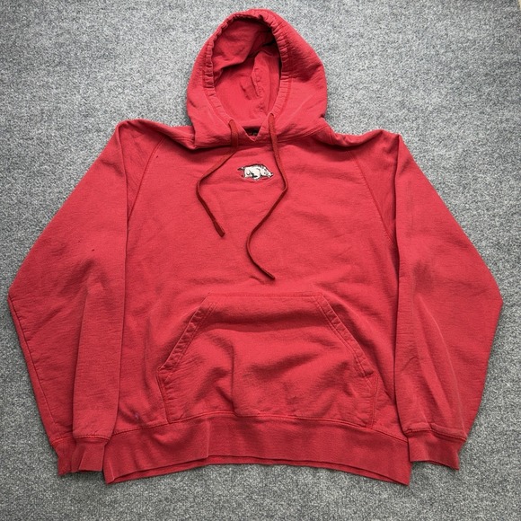 Vintage Other - Vintage Y2K Arkansas Razorbacks Faded Hoodie Size Men's XL